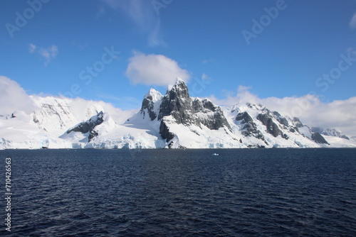 Cruising in the Lemaire Channel, Antarctica. photo