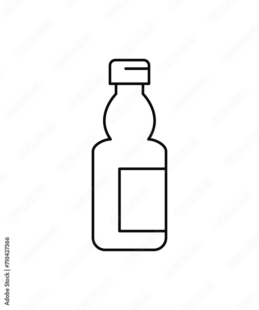 bottle icon, vector best line icon. bottle icon, vector best line icon.