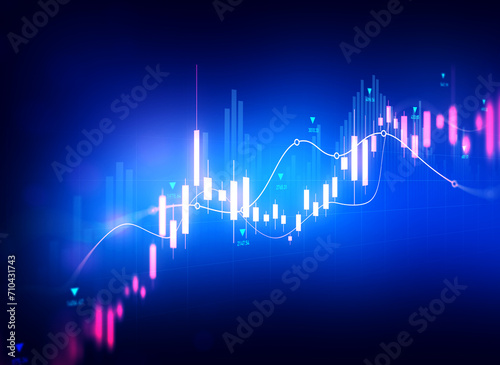 Stock market investment trading graph growth.Investment finance chart,stock market business and exchange financial growth graph.   © Miha Creative