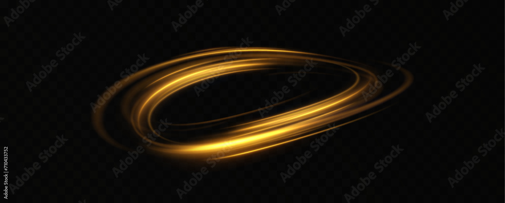 Portal and frame, abstract golden light lines of movement and speed. light ellipse.Gold neon ring.Glowing circle.Glow effect.Round light frame. abstract light lines of movement and speed. Portal and frame, abstract golden light lines of movement and speed. light ellipse.Gold neon ring.Glowing circle.Glow effect.Round light frame. abstract light lines of movement and speed.