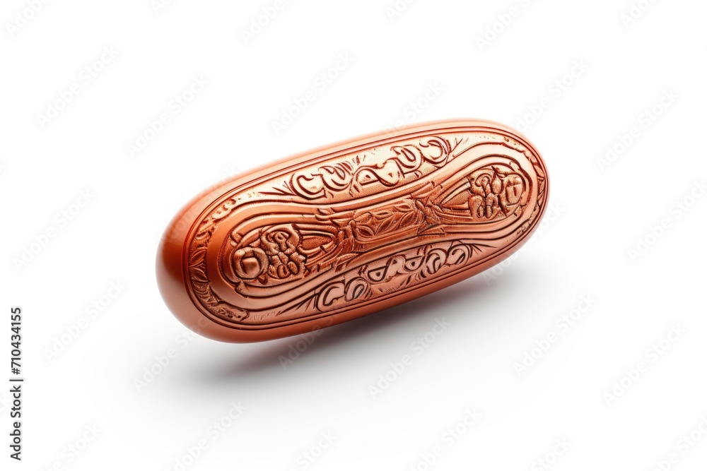 White background pill with clipping path White background pill with clipping path