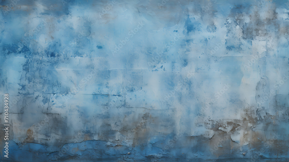 blue plaster wall background