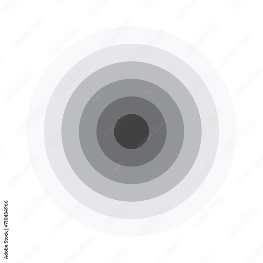 Radiating concentric circles abstract graphic background. Design element from monochrome circles. Vector illustration Radiating concentric circles abstract graphic background. Design element from monochrome circles. Vector illustration