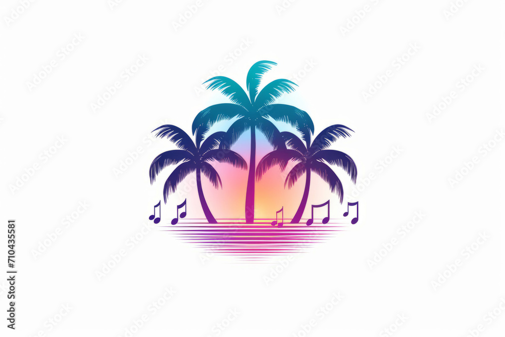 Palms logo on the white background