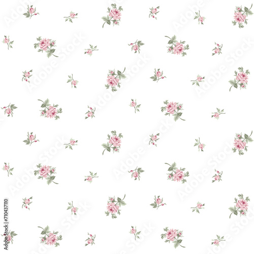 seamless background with flowers