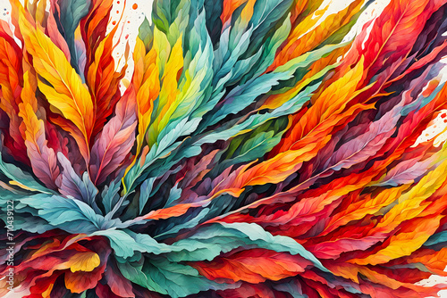 Masterpiece Bursting With Vibrant Vivid Chroma Colors (PNG 7776x5184)