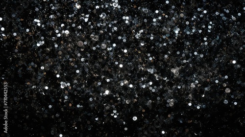 sparkle black glitter background illustration shimmer dark, night shiny, glamorous party sparkle black glitter background © vectorwin