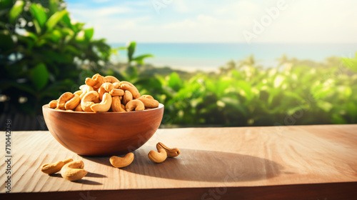 Tasty cashew nuts photo
