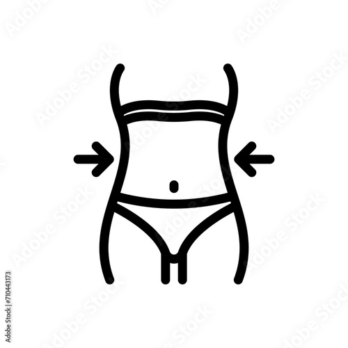 fit icon or logo design isolated sign symbol vector illustration - high quality line style vector icon
