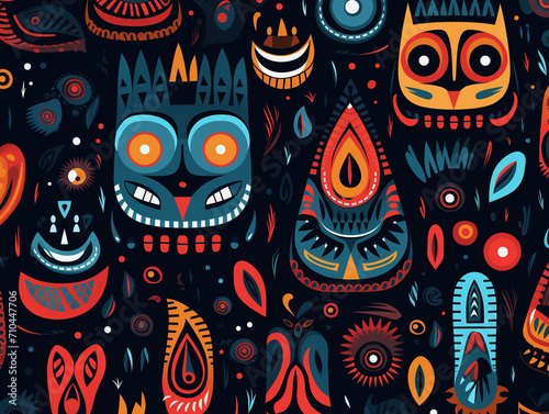 Colorful Totem illustration