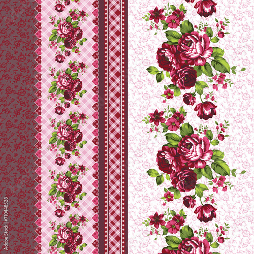 Textile and digital seamless pattern design