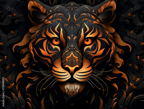 Colorful Tiger illustration