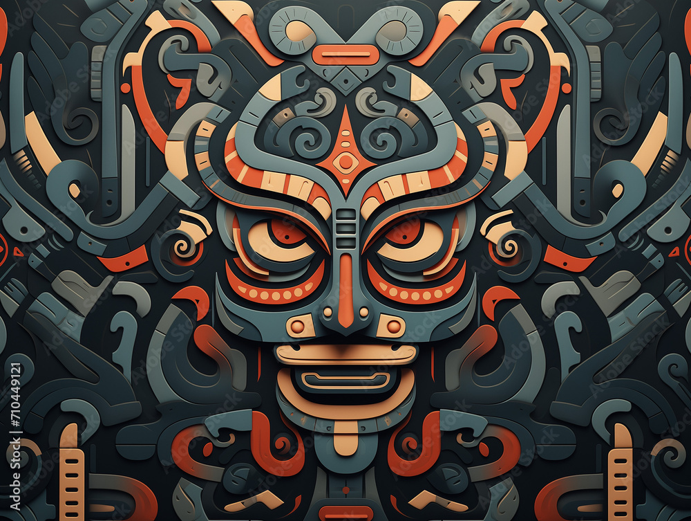 Colorful Totem illustration Colorful Totem illustration