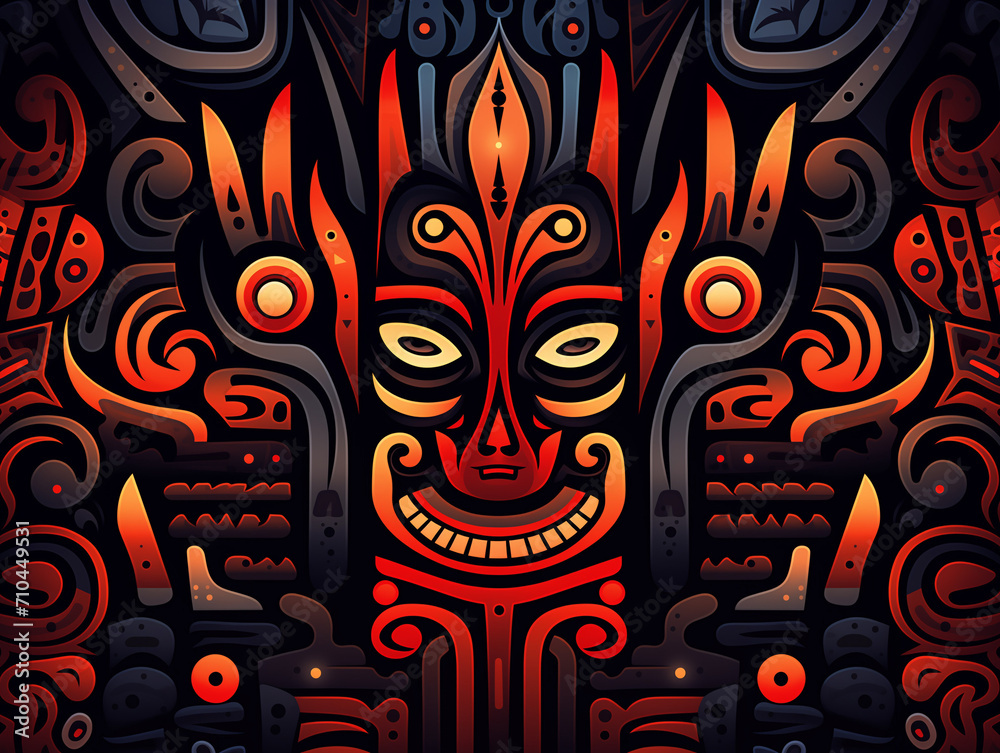 Colorful Totem illustration Colorful Totem illustration