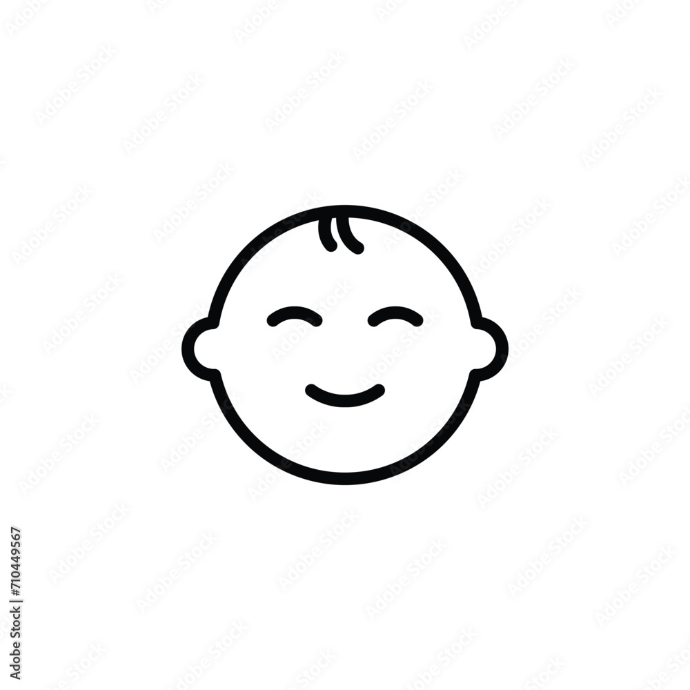 Fototapeta premium baby boy icon. infant icon vector 