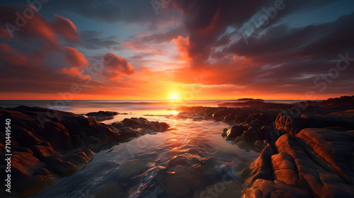 Coastal Twilight Tranquility | Generative AI