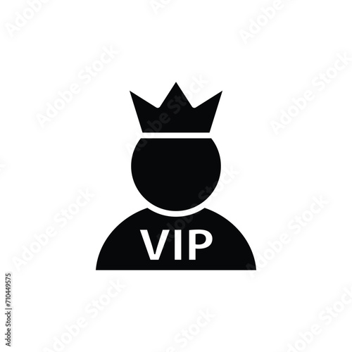 vip icon vector privilage vip person symbol logo photo