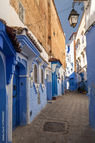 Beautiful and colorful architecture and street of Chefchaouen, Morocco