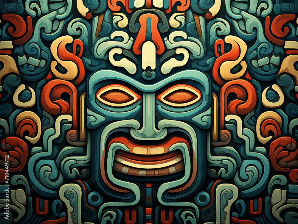 Colorful Totem illustration Colorful Totem illustration