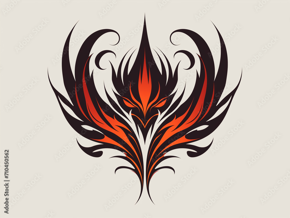 Fototapeta premium Colorful Tatoo graphic