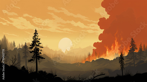 Wildfires emit CO2 © Cedar