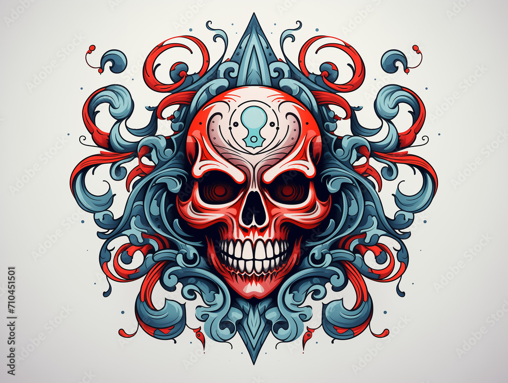 Fototapeta premium Colorful Tatoo graphic