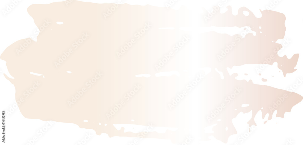 Fototapeta premium Gold pink brush stroke illustration on transparent background.