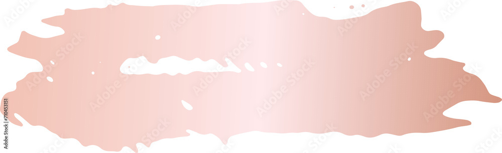 Gold pink brush stroke illustration on transparent background. Gold pink brush stroke illustration on transparent background.