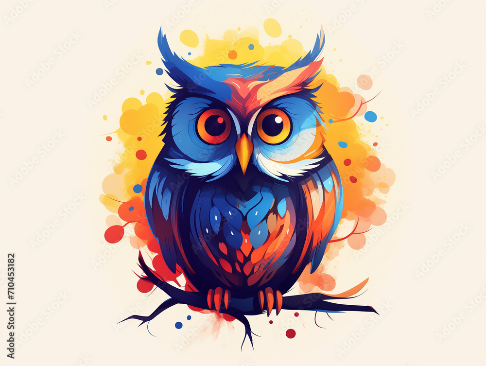 Colorful Owl illustration