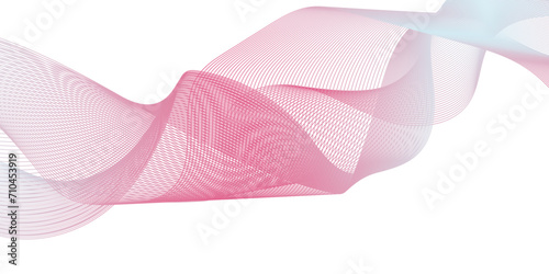 Abstract technology wavy lines pattern on white background. Abstract colorful blend wave lines curve and motion background. White background mesh abstract, vector gradient line modern soft blend.