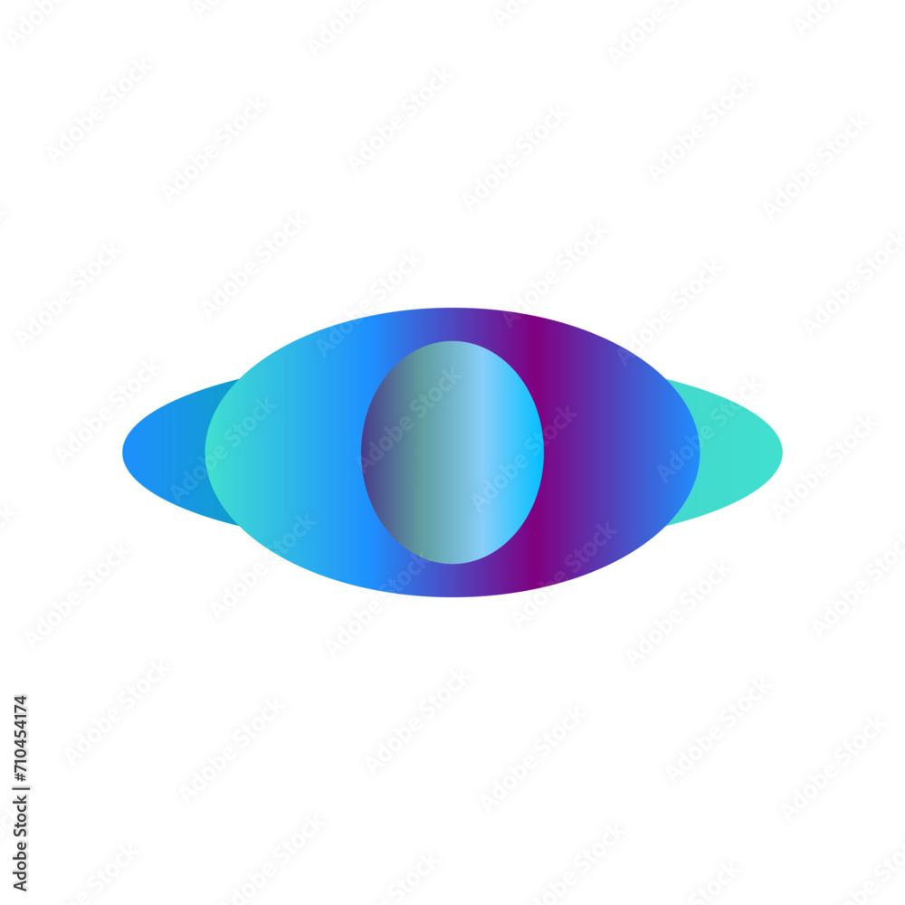 An abstract transparent cyberpunk oval shape design element. An abstract transparent cyberpunk oval shape design element.