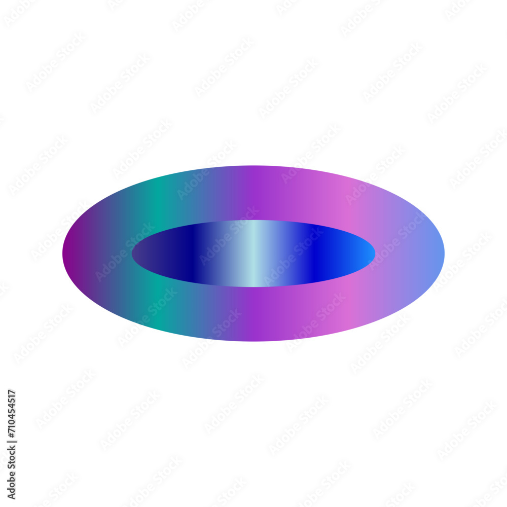 An abstract transparent cyberpunk oval shape design element. An abstract transparent cyberpunk oval shape design element.