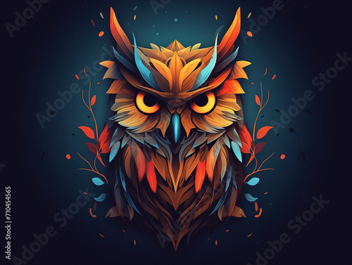 Colorful Owl illustration