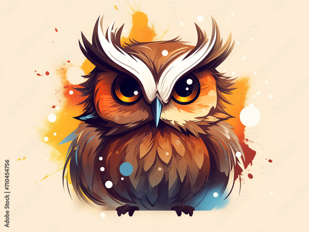 Colorful Owl illustration