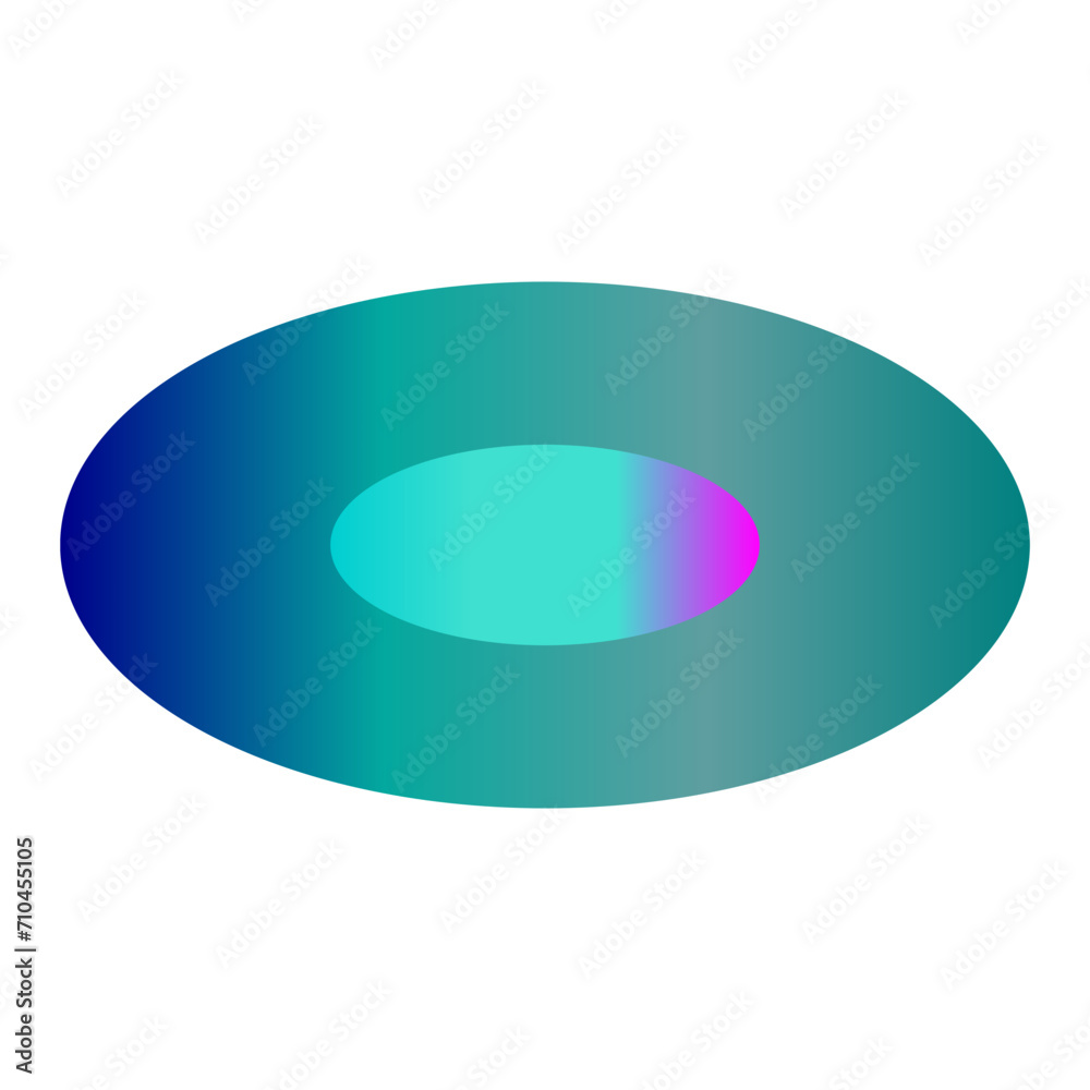 An abstract transparent cyberpunk oval shape design element. An abstract transparent cyberpunk oval shape design element.