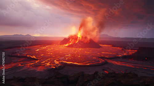 Ethiopian volcano in Danakil depression.