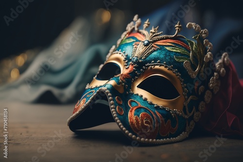 venetian carnival mask photo