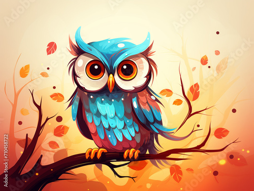 Colorful Owl illustration