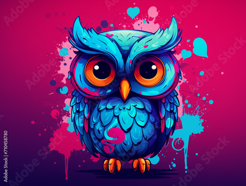 Colorful Owl illustration