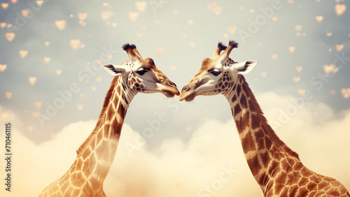 the love in the nature even in the animals  photo