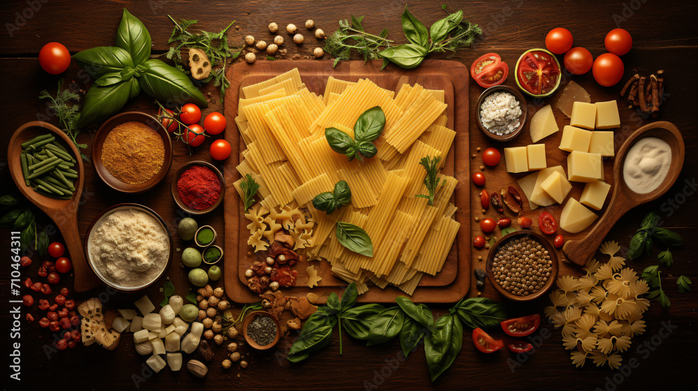 Food ingredients for italian pasta By LumenSt