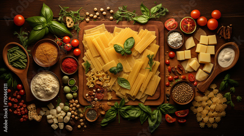 Food ingredients for italian pasta By LumenSt