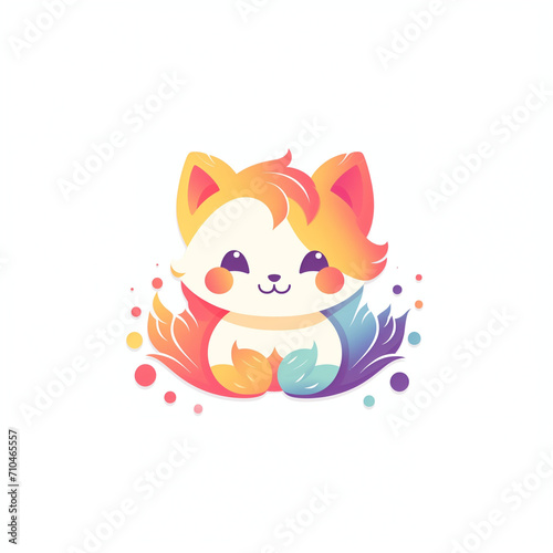 Colorful cute logo