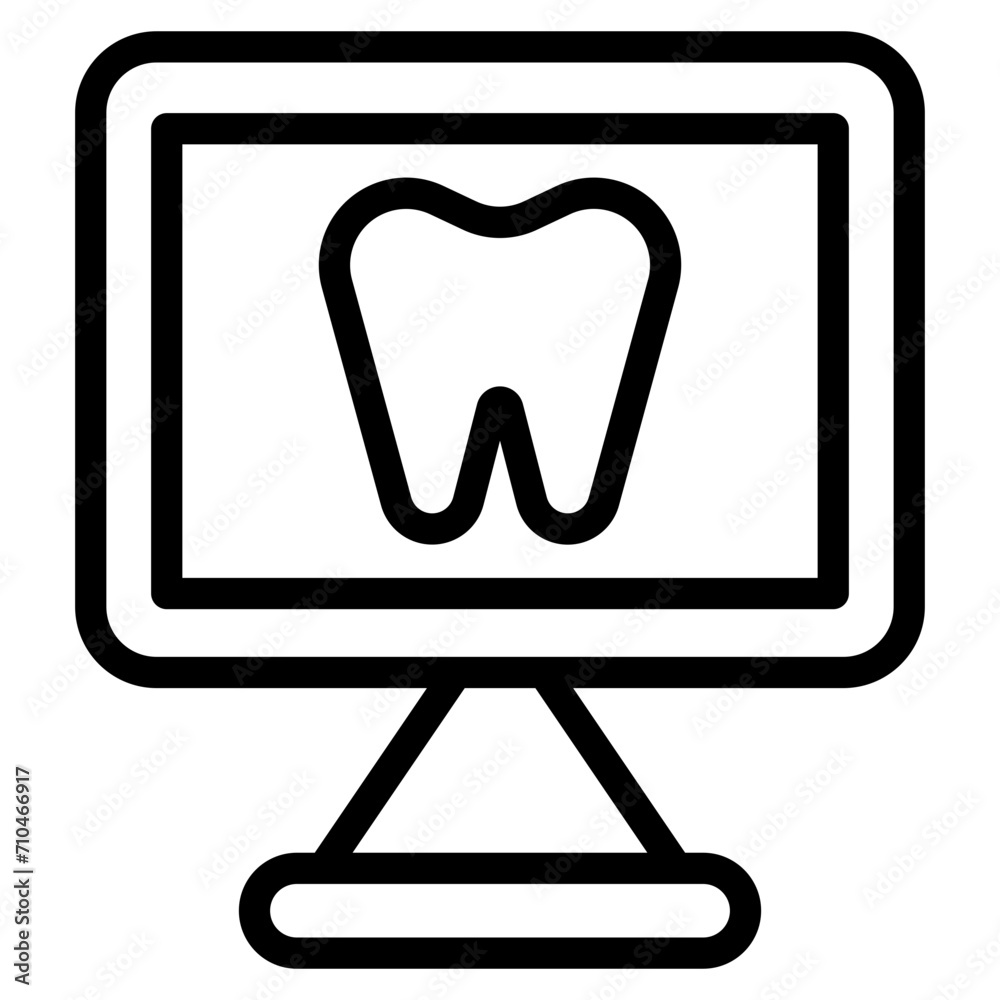 tooth line icon tooth line icon