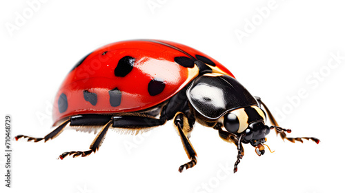 Ladybug, PNG, Transparent, No background, Clipart, Graphic, Illustration, Design, Insect, Ladybird, Beetle, Red and black, Coccinellidae, Spots, Cute, Small, Nature, Garden, Bug icon, Ladybug image © Vectors.in