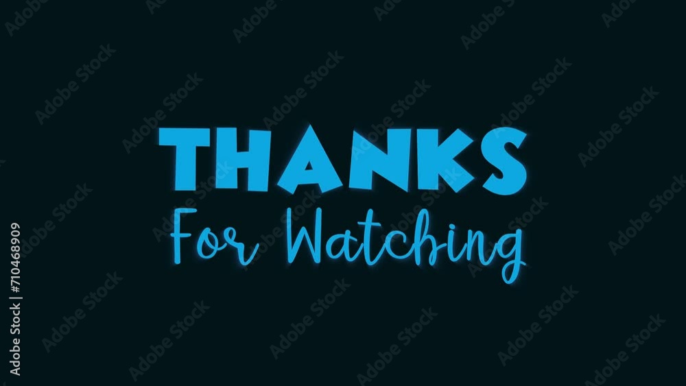 Thanks for watching, the neon light rays text effect and smooth typography animation in fast and slow motion with a black background. Thanks for watching, the neon light rays text effect and smooth typography animation in fast and slow motion with a black background.
