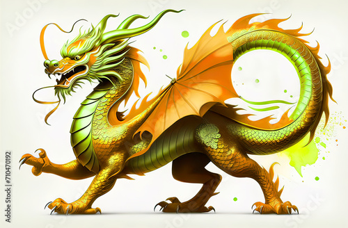 chinese new year concept with dragon background