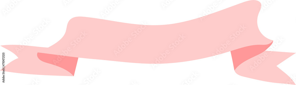 Pink ribbons banner illustration on transparent background. Pink ribbons banner illustration on transparent background.