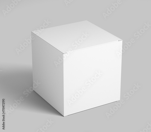 Blank square box mockup