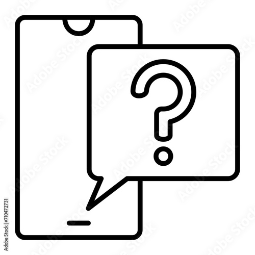   Question line icon